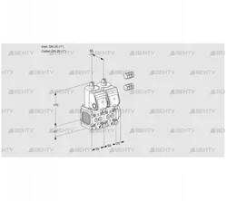 VCS2E25R/25R05FNNWR3/PPPP/PPPP (88101233) Сдвоенный газовый клапан Kromschroder