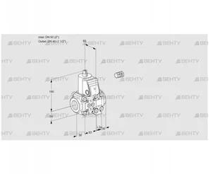 VAS3E50R/40R05NVWR/PP/PP (88106106) Газовый клапан Kromschroder