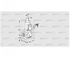 VAS8100F05LWB/PP/MM (88205258) Газовый клапан Kromschroder