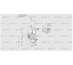 VAG1-/25R/NWAE (88034615) Газовый клапан с регулятором соотношения Kromschroder