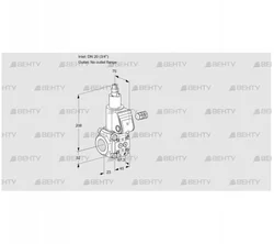 VAS120/-R/LQ (88010165) Газовый клапан Kromschroder