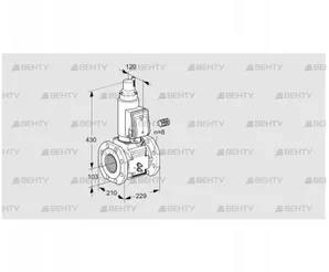 VAS8100F05LWGR3B/MM/PP (88207370) Газовый клапан Kromschroder