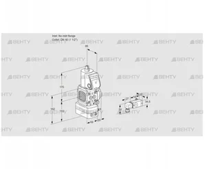 VAD2-/40R/NW-50A (88001604) Газовый клапан с регулятором давления Kromschroder