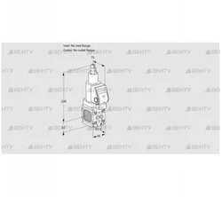 VAS1T-N/LQSR (88032481) Газовый клапан Kromschroder