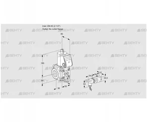 VAS3T65/-N/NQ (88011144) Газовый клапан Kromschroder