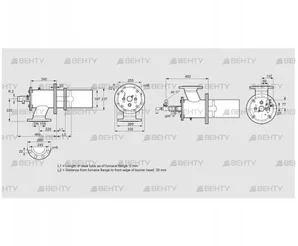 ZIC 200HBL-0/35-(23)D (84277611) Газовая горелка Kromschroder