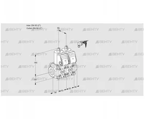 VCS3E50R/50R05NNWR/PPPP/PPPP (88100016) Сдвоенный газовый клапан Kromschroder