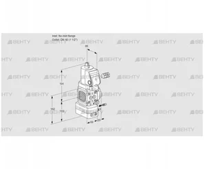 VAG2-/40R/NPSRAE (88026464) Газовый клапан с регулятором соотношения Kromschroder