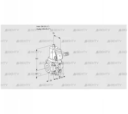 VAS125R/NPGR (88017811) Газовый клапан Kromschroder