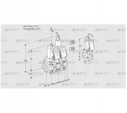 VCS2E40R/40R05NLWSR3/PPPP/PPBS (88101169) Сдвоенный газовый клапан Kromschroder