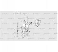 VAG120/15R/NQBE (88034516) Газовый клапан с регулятором соотношения Kromschroder