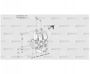 VCG3E40R/50R05NGNKR/PPPP/PPPP (88103996) Клапан с регулятором соотношения Kromschroder