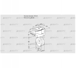 IBG40/25W05/20-30Q3E (88302400) Дроссельная заслонка Kromschroder