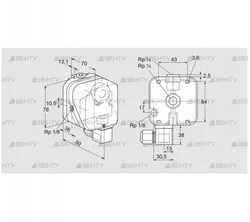 DG 500U-6T2 (84447564) Датчик-реле давления газа Kromschroder