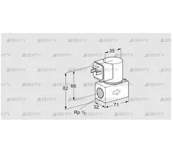 VG 15/10R01T6G (85234510) Запорный газовый клапан Kromschroder