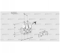 VCS3E50R/50R05NNWR/PPPP/-3PP (88101023) Сдвоенный газовый клапан Kromschroder