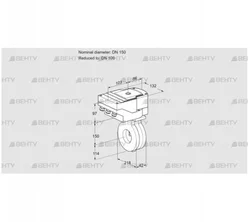 IBG150/100Z05/20-30W3E (88301390) Дроссельная заслонка Kromschroder