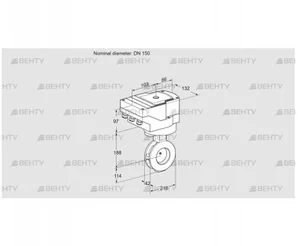 IBAF150Z05/20-30W3TR10 (88303100) Дроссельная заслонка Kromschroder