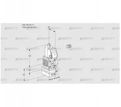 VAD1E25R/20R05FD-25WR/PP/PP (88102005) Газовый клапан с регулятором давления Kromschroder