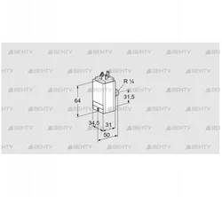 DG 15C8D-5S (84448151) Датчик-реле давления газа Kromschroder