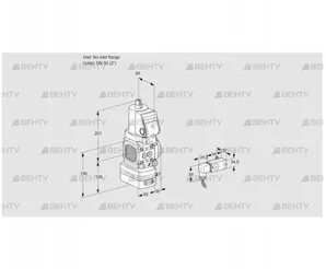 VAG3T-/50N/NQGRAA (88034336) Газовый клапан с регулятором соотношения Kromschroder