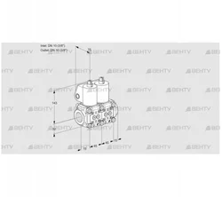 VCS1T10N/10N05NNQL/PPPP/MMMM (88103553) Сдвоенный газовый клапан Kromschroder