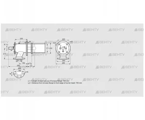 ZIC 165RB-700/735-(17)D (84199012) Газовая горелка Kromschroder