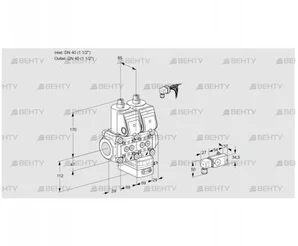 VCG2E40R/40R05NGEWR/-2PP/2--3 (88107424) Клапан с регулятором соотношения Kromschroder