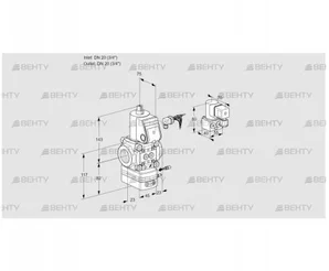 VAG120R/NWAE (88011669) Газовый клапан с регулятором соотношения Kromschroder