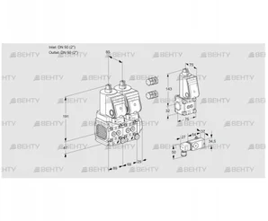 VCS2E50R/50R05FNNQSR3/1--3/PPBS (88101721) Сдвоенный газовый клапан Kromschroder