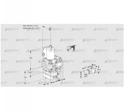 VAD2E40R/40R05D-25VKL/3-/-3 (88107823) Газовый клапан с регулятором давления Kromschroder