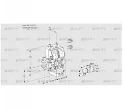 VCG1E15R/15R05NGEKR3/2-PP/PPPP (88100166) Клапан с регулятором соотношения Kromschroder