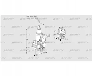 VAS120R/LW (88020237) Газовый клапан Kromschroder