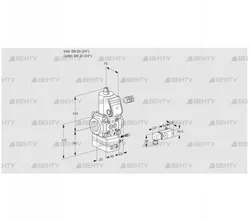 VAG120R/NKAE (88015235) Газовый клапан с регулятором соотношения Kromschroder