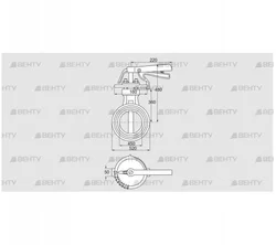 DKR 450Z03H650D (72701580) Дроссельная заслонка Kromschroder