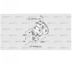 TJ28.0025-A2AHSCPA6D2FSB0 (85401163) Газовая горелка Kromschroder