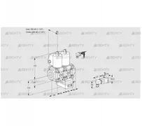 VCG2E40R/40R05NGKWL/PPPP/2--2 (88104683) Клапан с регулятором соотношения Kromschroder