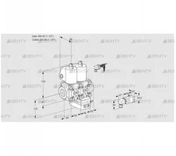 VCG2E40R/40R05NGKWL/PPPP/2--2 (88104683) Клапан с регулятором соотношения Kromschroder