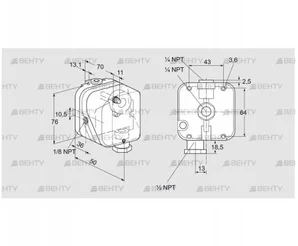 DG 10HT-21N (84447910) Датчик-реле давления газа Kromschroder