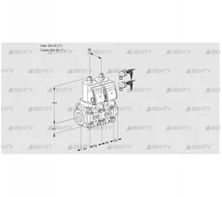 VCS2E25R/25R05NNWGR8/PPPP/PPPP (88105276) Сдвоенный газовый клапан Kromschroder