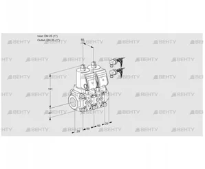 VCS2E25R/25R05NNWGR8/PPPP/PPPP (88105276) Сдвоенный газовый клапан Kromschroder