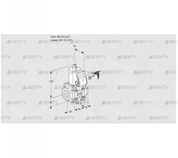 VAS120/15R/NW (88008282) Газовый клапан Kromschroder