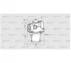 GIK 40R02-5L (03155149) Регулятор соотношения газ/воздух Kromschroder