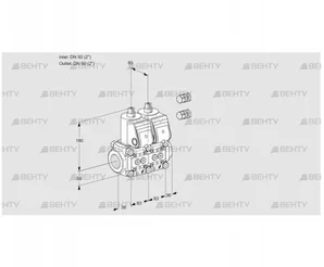 VCS3E50R/50R05NNWR3/PPPP/PPPP (88100101) Сдвоенный газовый клапан Kromschroder