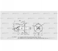 BIOA 65RM-450/435-(71)D (84022557) Газовая горелка Kromschroder