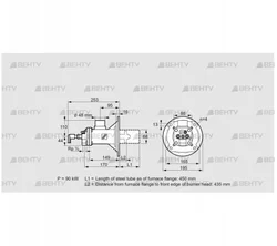 BIOA 65RM-450/435-(71)D (84022557) Газовая горелка Kromschroder