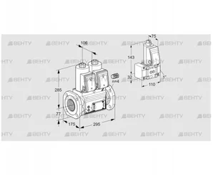 VCS665F05NNWR3E/PPZ-/PPPP (88204640) Сдвоенный газовый клапан Kromschroder