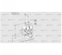 VCG2E40R/40R05NGEWR3/PPPP/PPPP (88105349) Клапан с регулятором соотношения Kromschroder