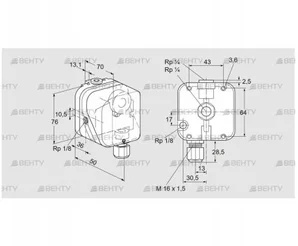 DG 6UG-3 (84447270) Датчик-реле давления газа Kromschroder