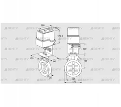 IDR125Z03A100AU/50-30W20TR10 (88303048) Дроссельная заслонка Kromschroder